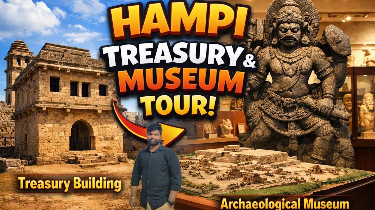 ವಿಜಯನಗರ ಸಾಮ್ರಾಜ್ಯದ ಖಜಾನೆ |Hampi Treasury & Archaeological Museum| Guru adventure|ಹಂಪಿಯ ರಹಸ್ಯ ಖಜಾನೆ! 