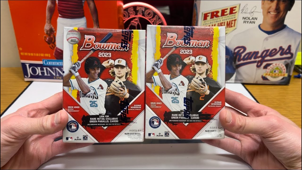 Открытие коробок с бейсбольными клюшками Bowman 2023! Большой цвет новичка!