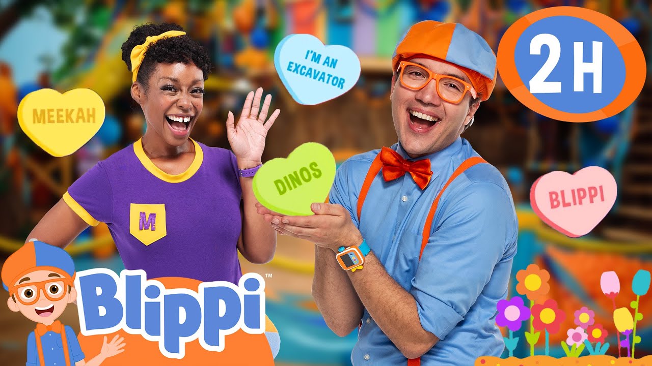 Blippi and Meekah's Friendship Valentines Day 💕 | Blippi | School of Play
