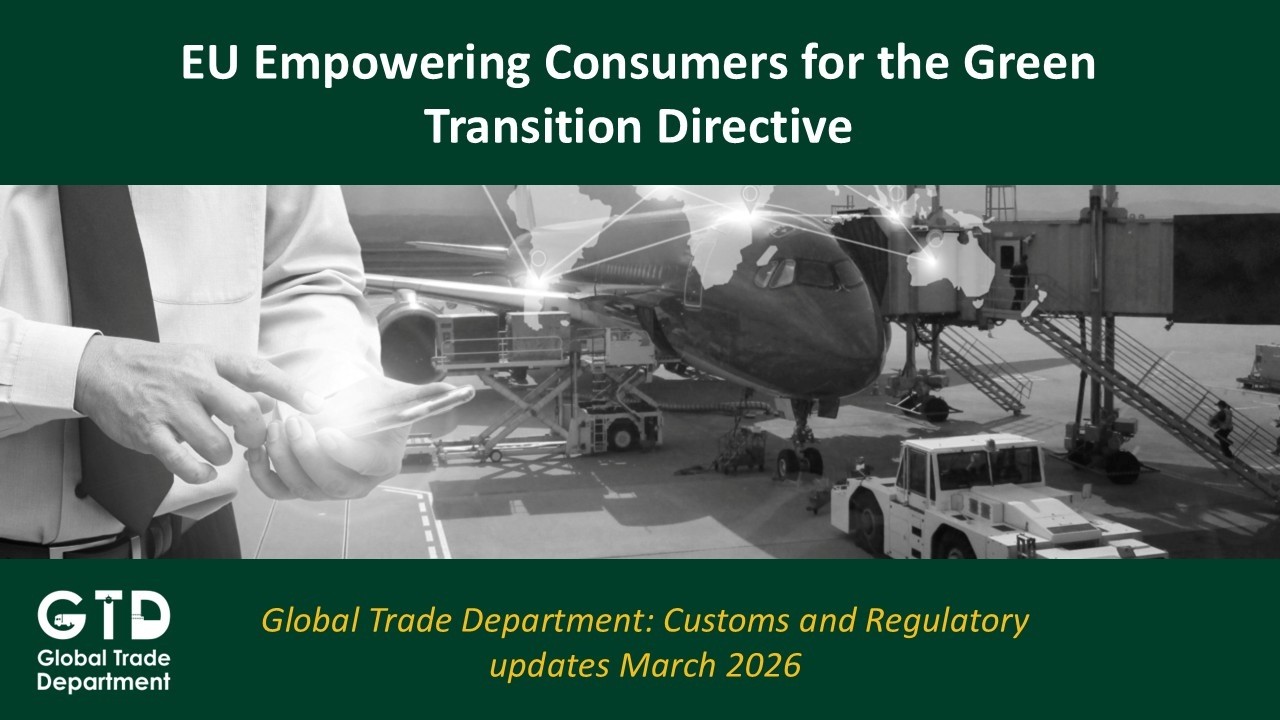 EU Empowering Consumers for the Green Transition Directive