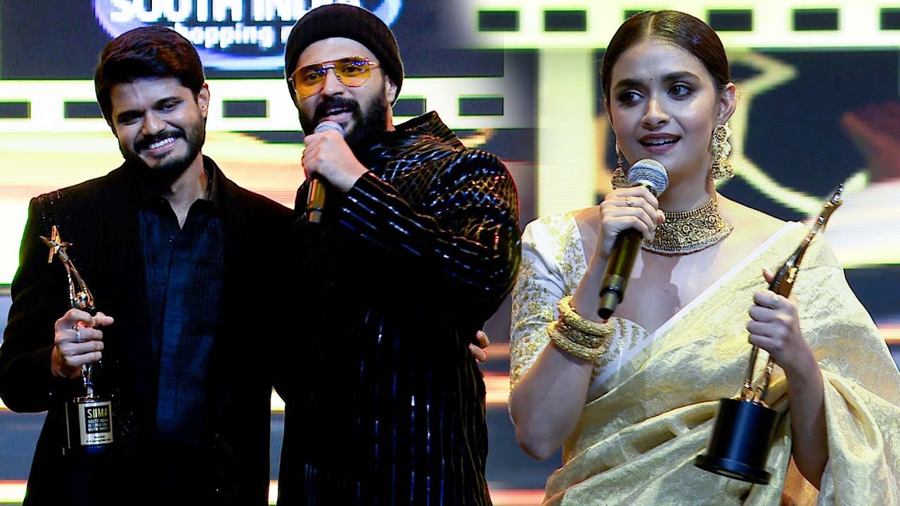 Keerthy Suresh Shines as Best Actress and Vijay Deverakonda & Anand Deverakonda's Heartfelt Moments