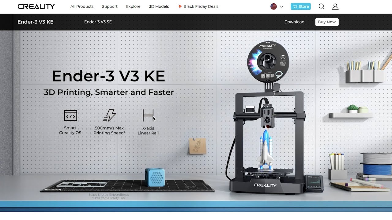 Обзор 3Д принтера Creality Ender-3 v3 KE. Первые впечатления, рекомендации.
