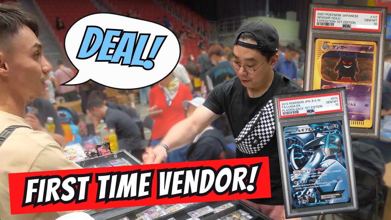 REALISTIC First Time Vendor POV Selling Pokemon Cards!