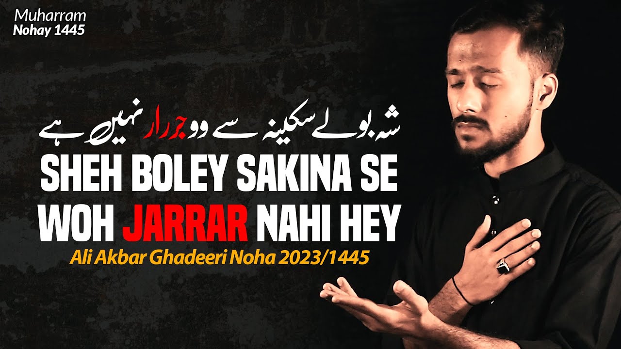 Nohay 2023 | Sheh Boley Sakina Se Woh Jarrar Nahi Hai | Ali Akbar Ghadeeri | Noha 2023 | Noha 2023