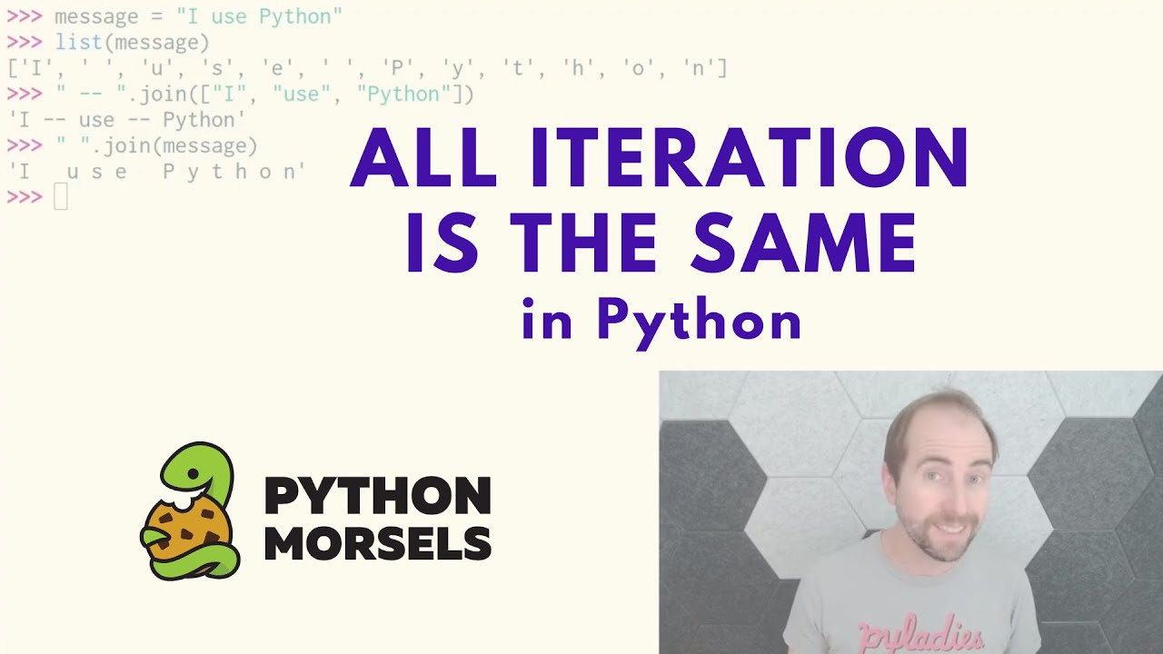 В Python все итерации выполняются одинаково.