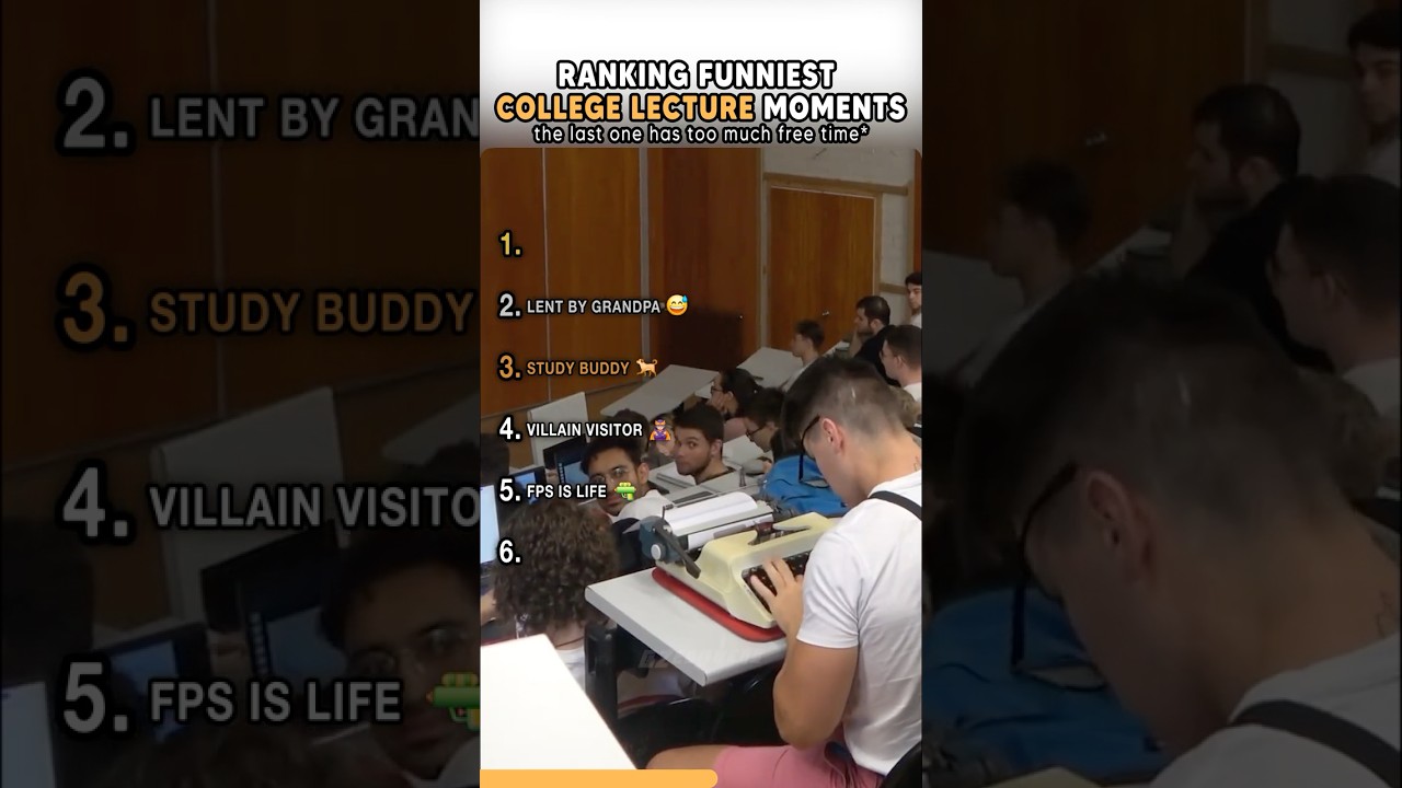 Top Funniest College Lecture Moments #shorts #usa #college