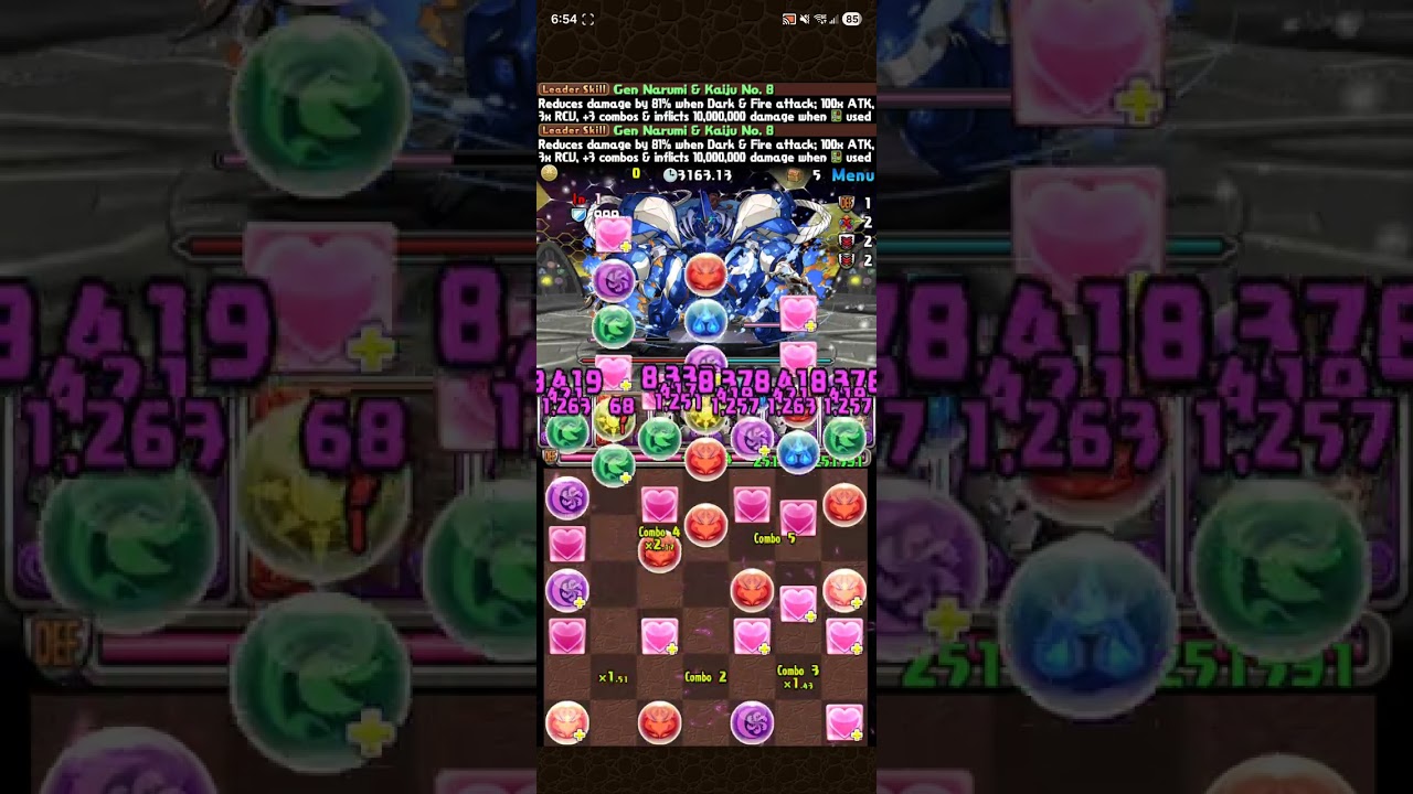 Puzzle & Dragons | Gen Narumi & Kaiju 8 System vs Silverwing Title 