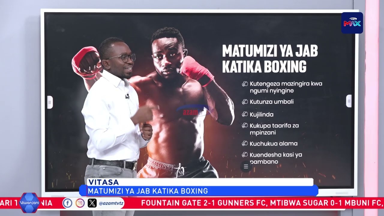 VIWANJANI | Aidan Mlimila na darasa la matumizi ya  'Jab'  katika mchezo wa boxing.