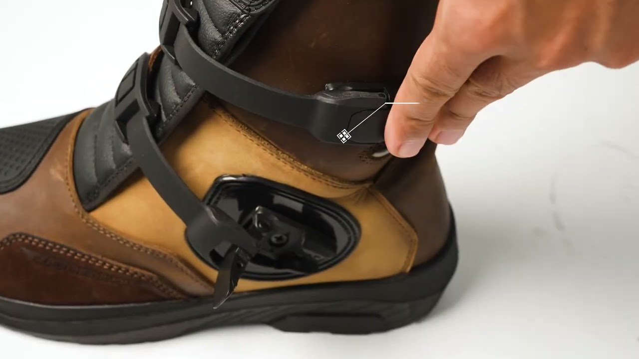 RAXID BEST MOTORCYCLE ADVENTURE BOOTS | DARWIN WP CE ADVENTURE BOOTS—BROWN | RAXID BIKER GEARS