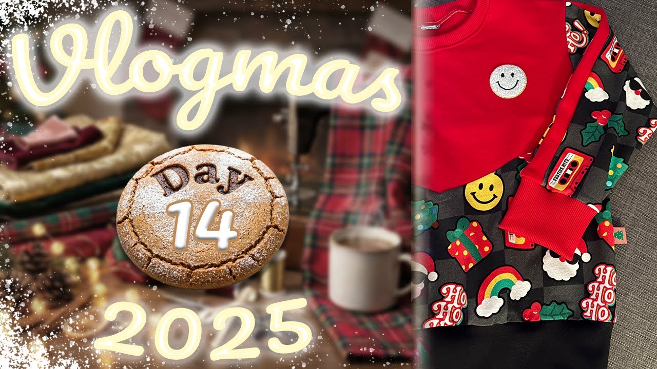 🎄 🎁 Влогмас от Sewn on the Tyne 2025: День 14 | Включая распаковку Think Pink!