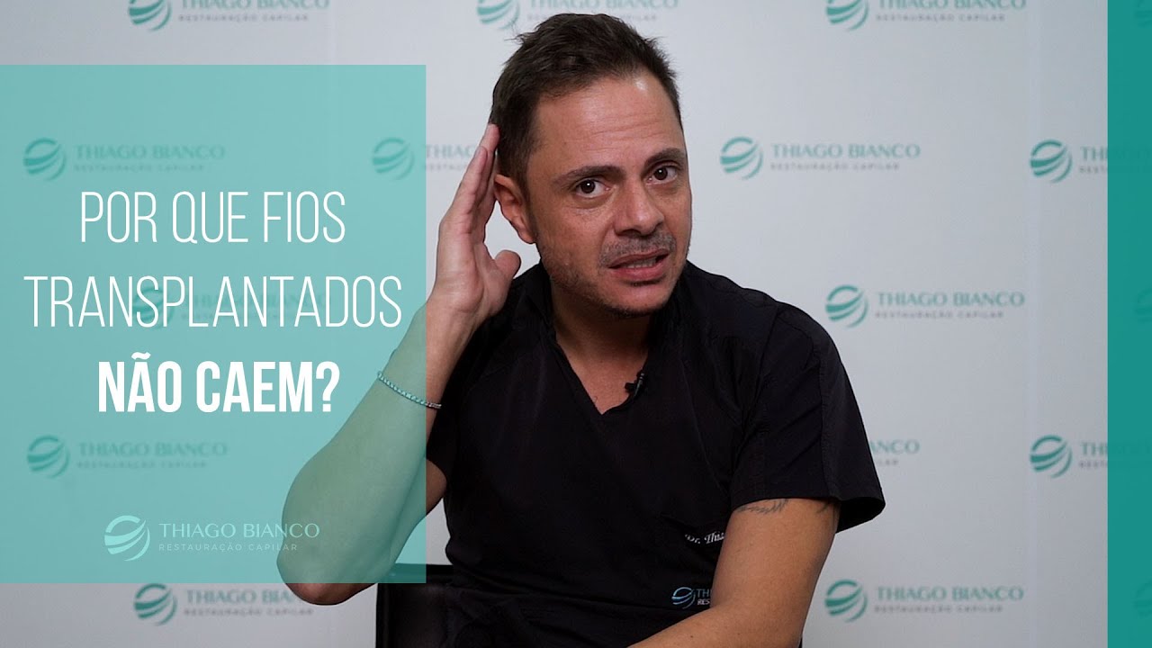 Cabelo transplantado NUNCA cai!