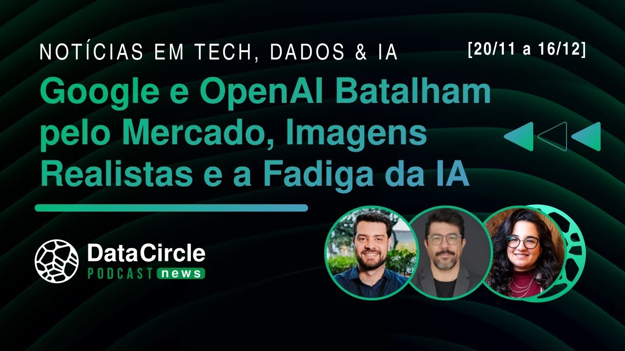 Google vs OpenAI, Imagens Realistas e a Fadiga da IA | Circle News [20/11 a 16/12/2025]
