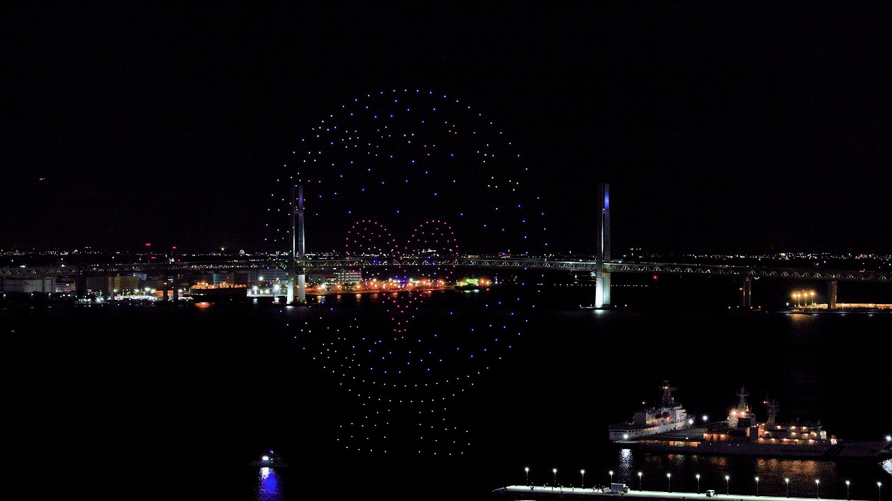 ドローンショー - drone show -　地球と。咲きに行こう。1 year to go. GREEN×EXPO 2027　4K（2026年3月5日）