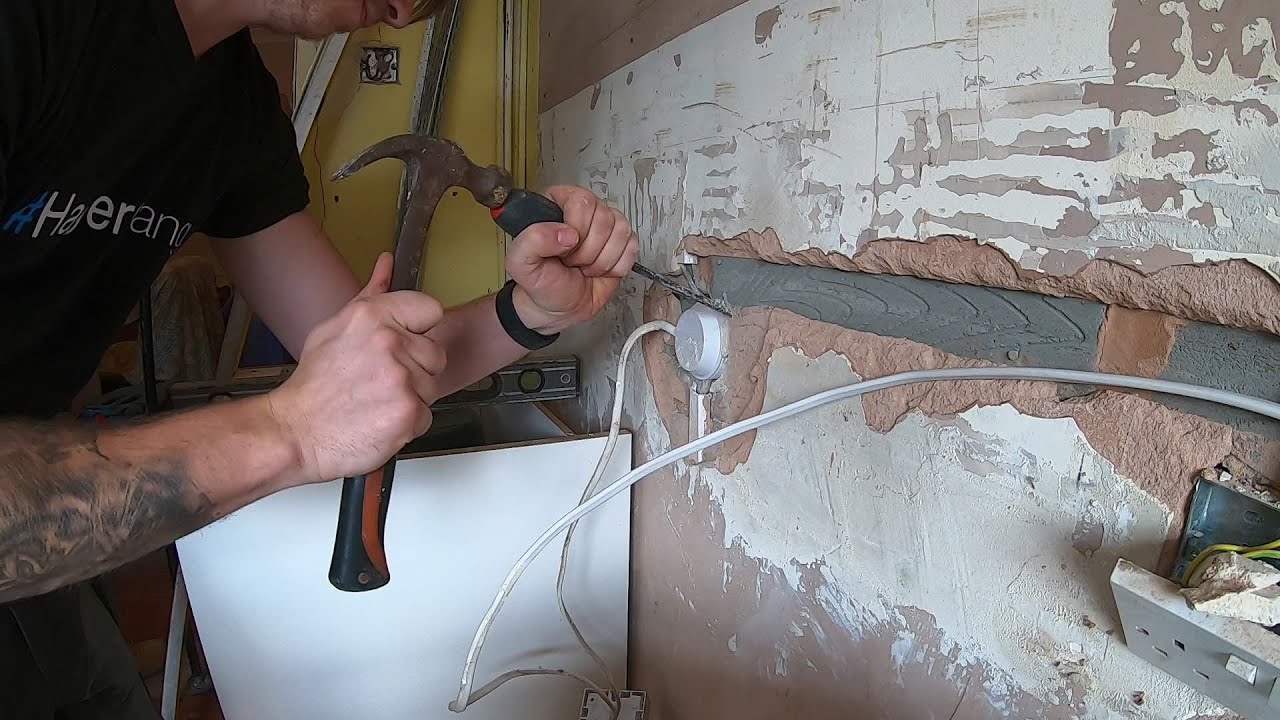 Fault finding on kitchen ring, wall chasing and capping, Exotic life of an electrician