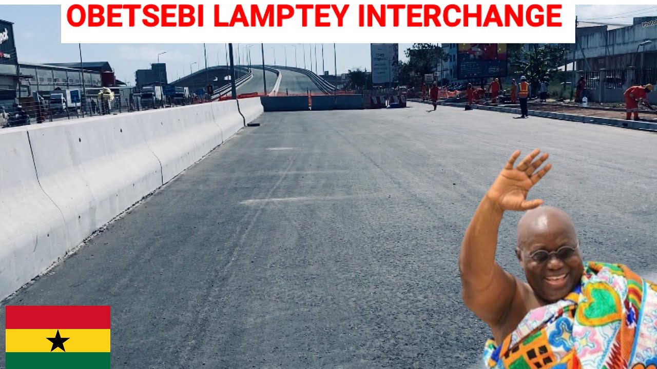 The New Modern Asphalt Overlay On Obetsebi Lamptey Interchange COMPLETING In Ghana 🇬🇭