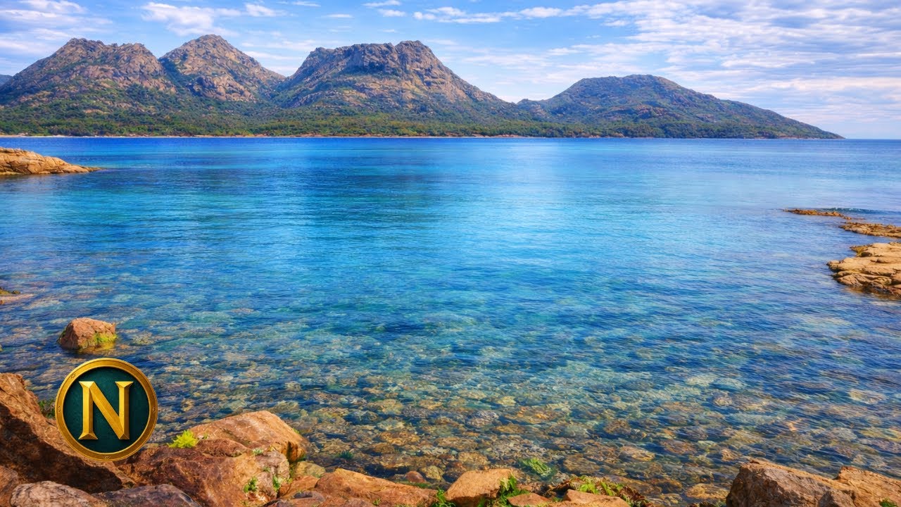 Coles Bay Tasmania 🌊 2 Hours of Calm Ocean Water Ambience | Freycinet National Park ASMR