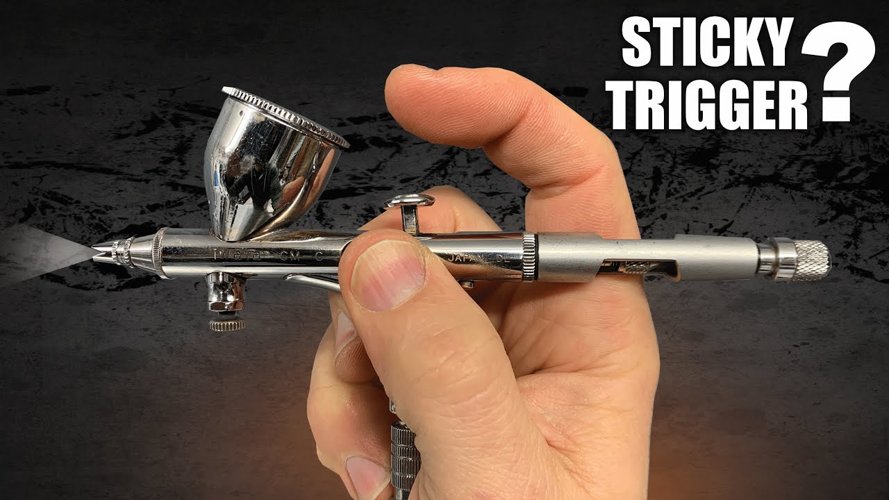 How to fix a Sticky Airbrush Trigger