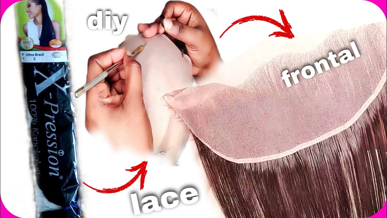#How to lace frontal with X-pression locks / #comment faire une lace frontal avec les x-pression 😊