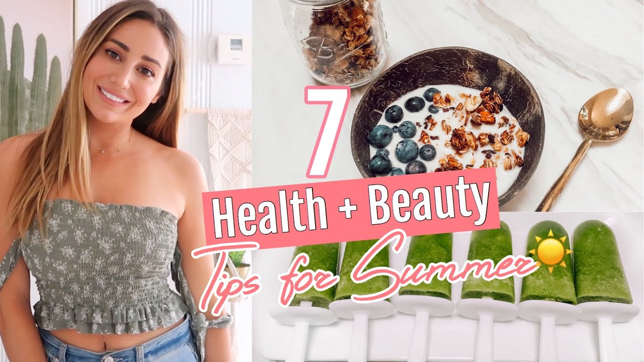 7 Health + Beauty Hacks For Summer// Green Juice Popsicles