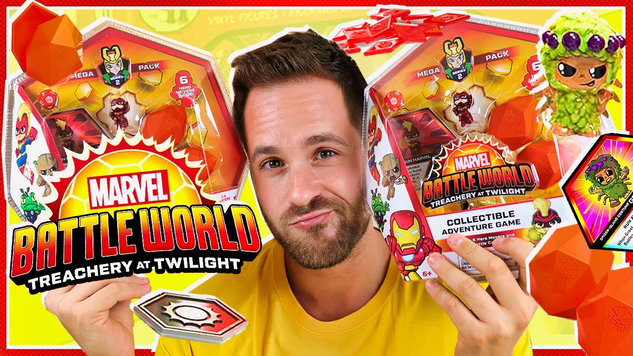 Funko Marvel BattleWorld Series 2 Treachery at Twilight UNBOXING 2 MEGA PACK CAPITANA MARVEL Pe Toys