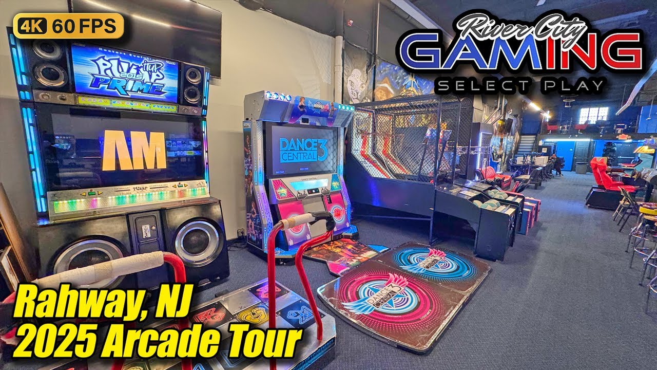 River City Gaming, May 2025 arcade tour (Rahway NJ), new 4K full walkthrough