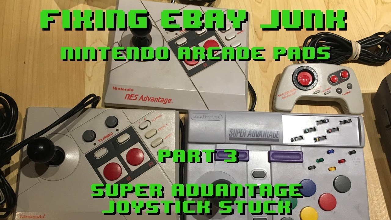 Fixing eBay Junk - Nintendo Arcade Pads Part 3 - Super Advantage Joystick Stuck