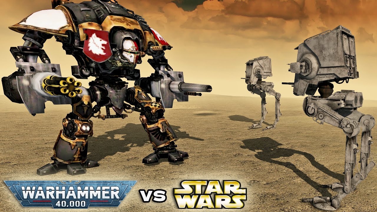 IMPERIAL GUARD vs GALACTIC EMPIRE - Warhammer 40k vs Star Wars (4K, Cinematic Battle)