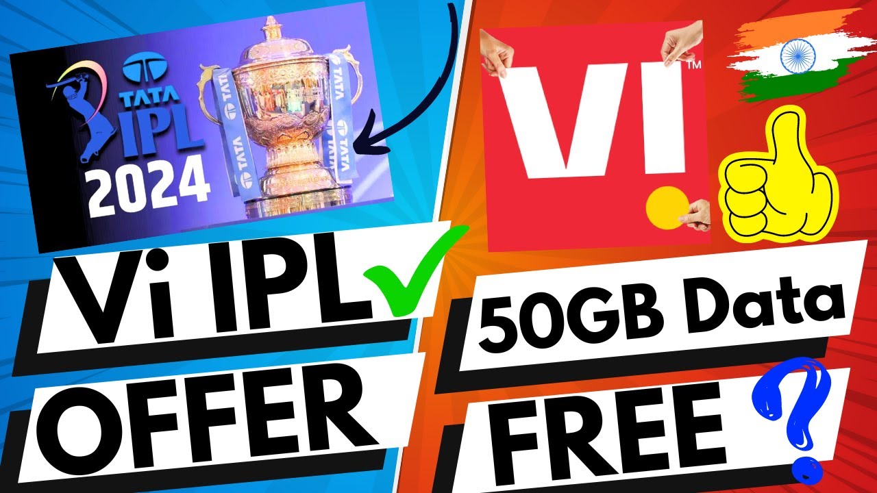 Vi IPL 2024 Recharge Plans | Vi 50GB Free Data Offer | Vi Free Unlimited Data Offer #trending
