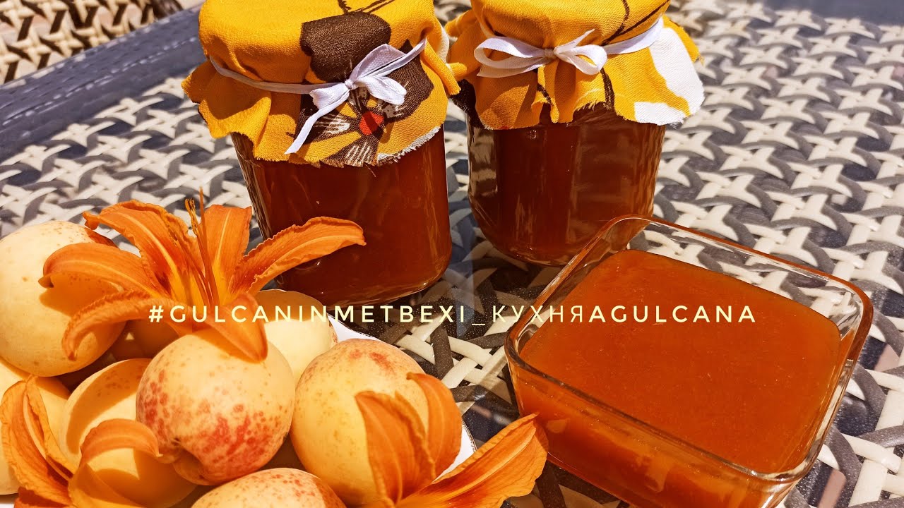 Erik cemi kəhrəba rəngində 🥭🥭🥭/Абрикосовый джем/Apricot jam