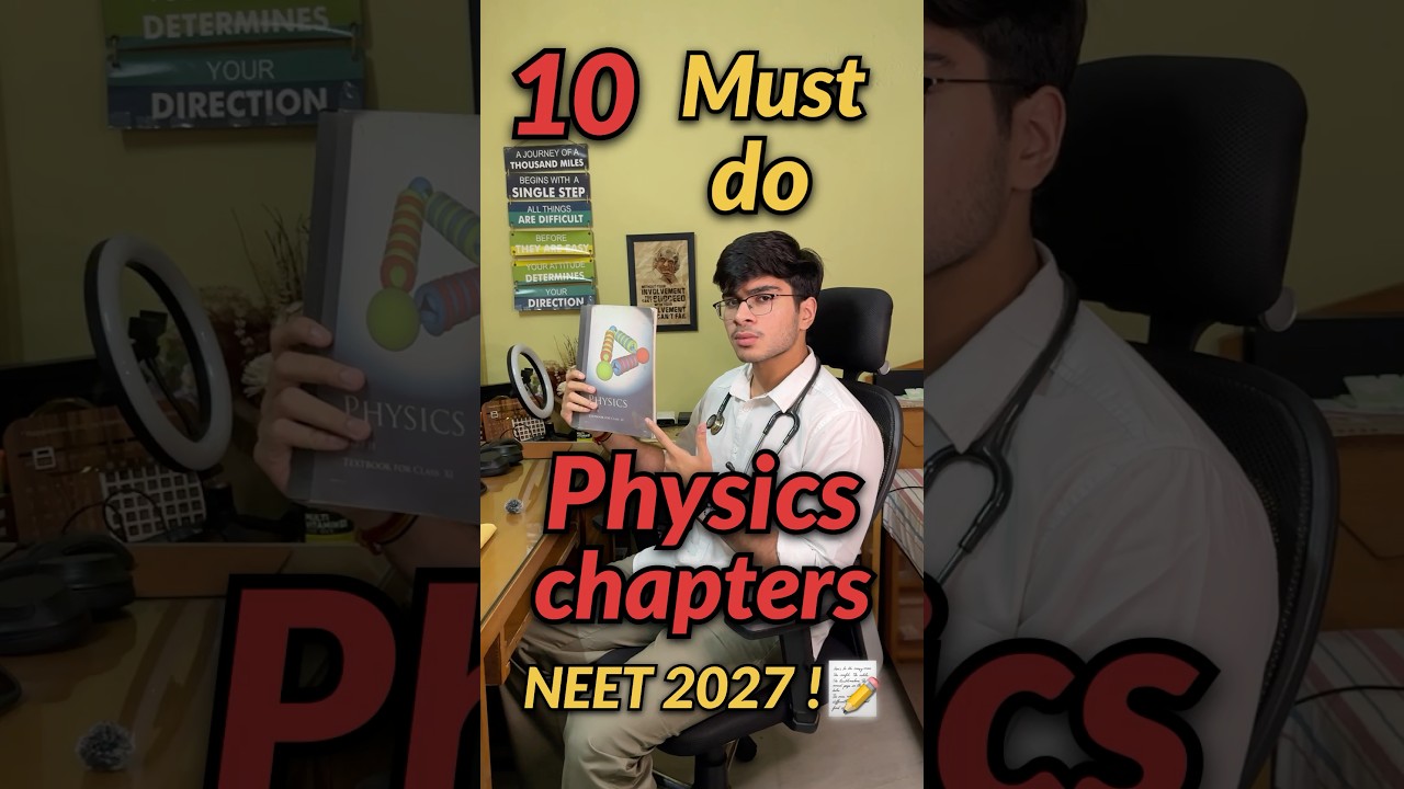 10 MUST-DO NEET 2027 physics chapters!?🤫📝 #neet #neet2027 #mbbs #motivation #trending #dropper