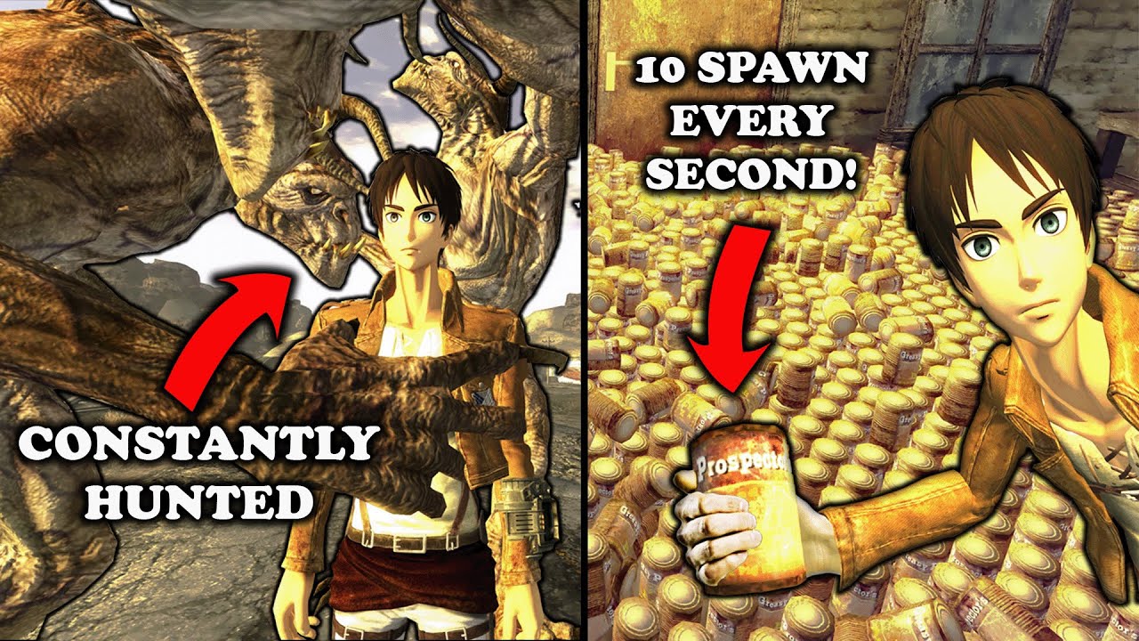 Fallout But Every Second Spawns Endless BEANS! And A Randomized Monster To HUNT ME!