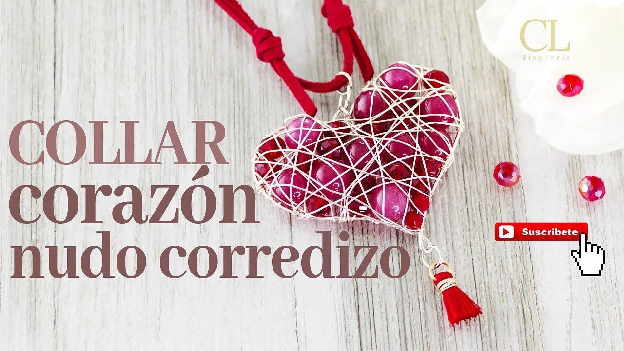COLLAR CORAZON FACIL DE HACER!! Con Cecy Love Bisuteria