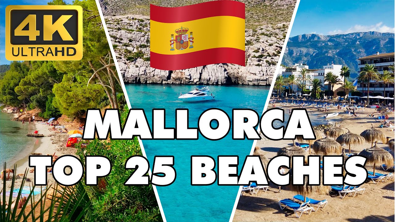 ✅ TOP 25 Beaches in Mallorca Majorca Island Spain 4K ► Best Beaches►