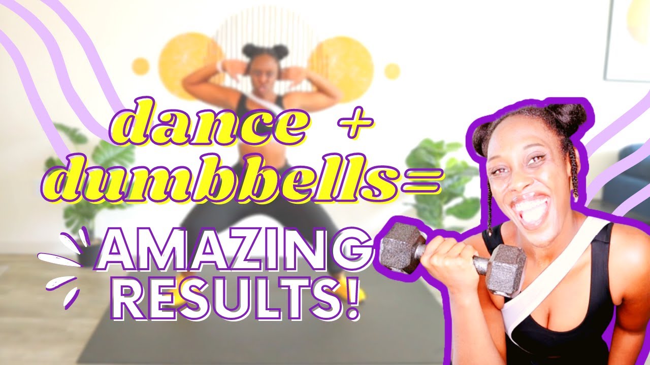 This Full Body DANCE & DUMBBELLS workout will help you get fit for summer (while AT HOME!)🔥