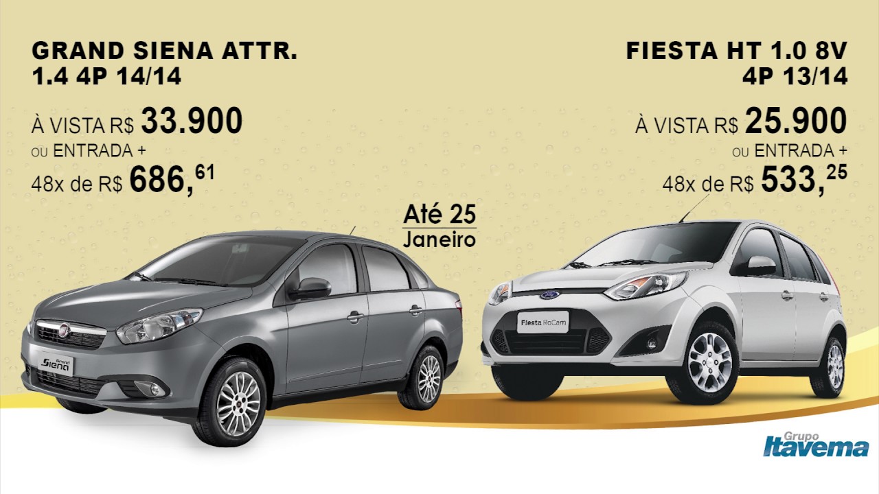 Ano Novo Carro Novo. Seu Seminovo com IPVA 2017 e Transfer&ecirc;ncia Gr&aacute;tis est&aacute; no Grupo Itavema.