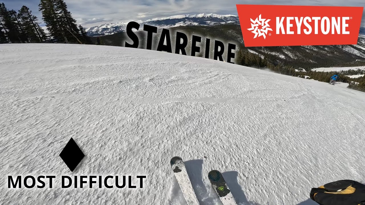 Skiing STARFIRE RUN ◆ 4K | Keystone Resort
