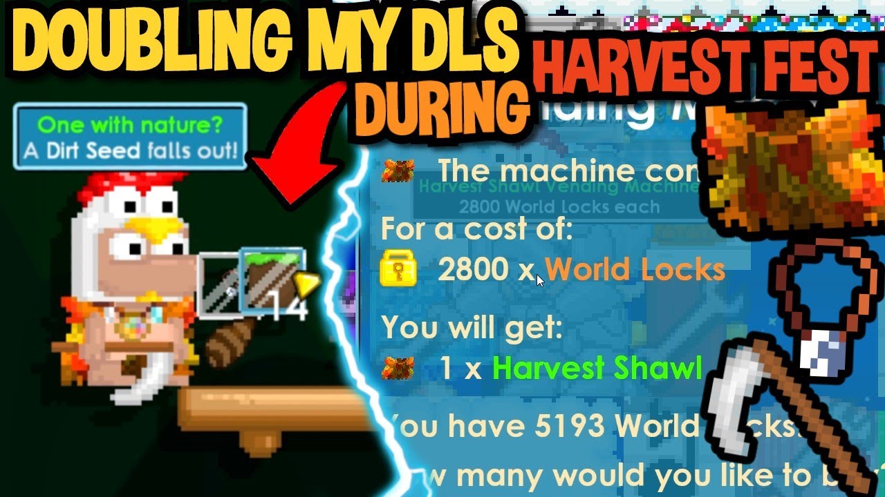 I DOUBLED MY DLS DURING HARVEST FEST - Growtopia