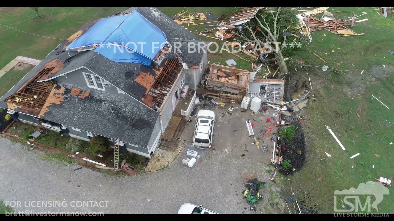 4-14-19 Hamilton, MS Tornado Survivor Story From Mr. Andrew Pence With Aerial Scenes VO