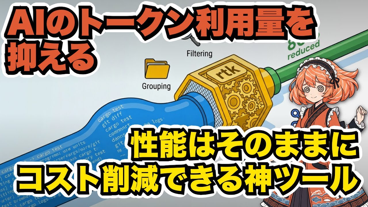 AIのトークン消費を80%削減する神ツール「rtk」