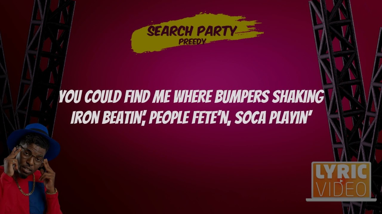 Preedy - Search Party (2024 Soca Lyric Video)