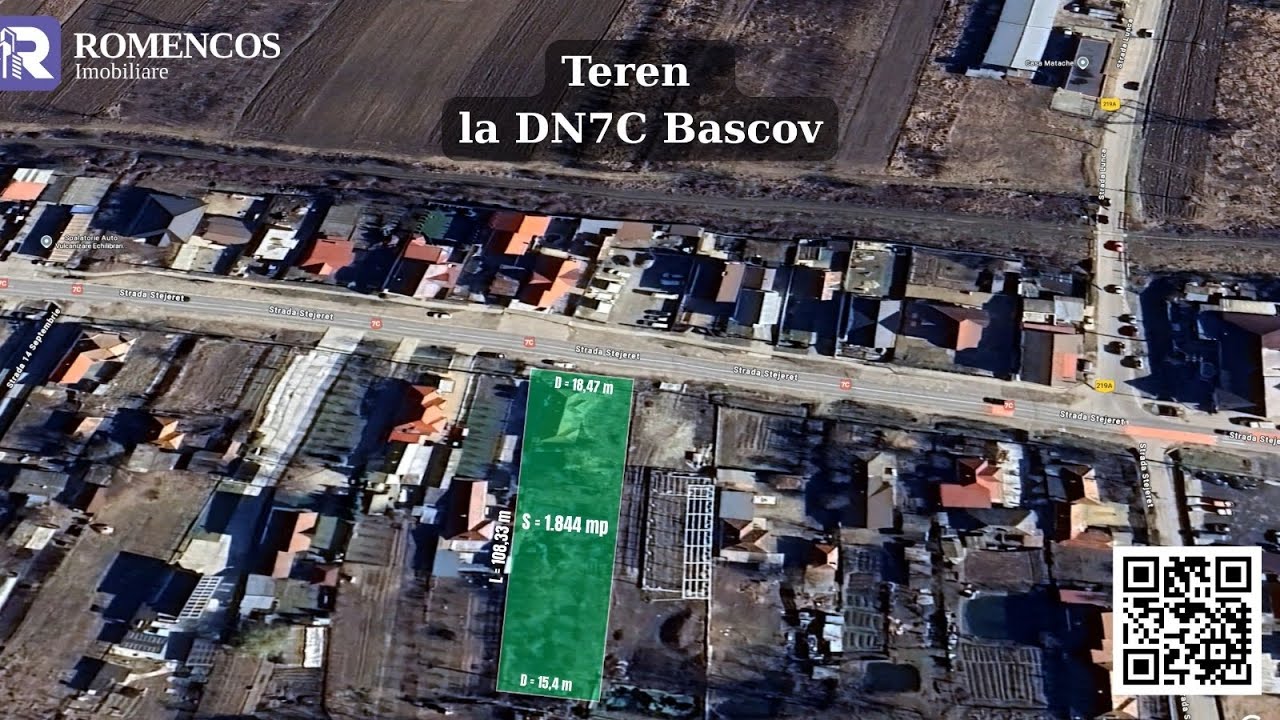 Investiție inteligentă: teren stradal cu construcții, DN7C, Bascov - tur panoramic 