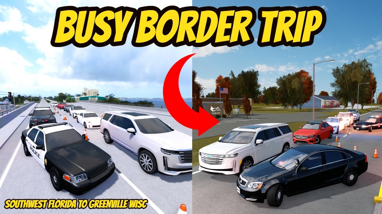 Southwest, Florida Roblox l Border Trip To Greenville Wisc *TRAFFIC* Rp