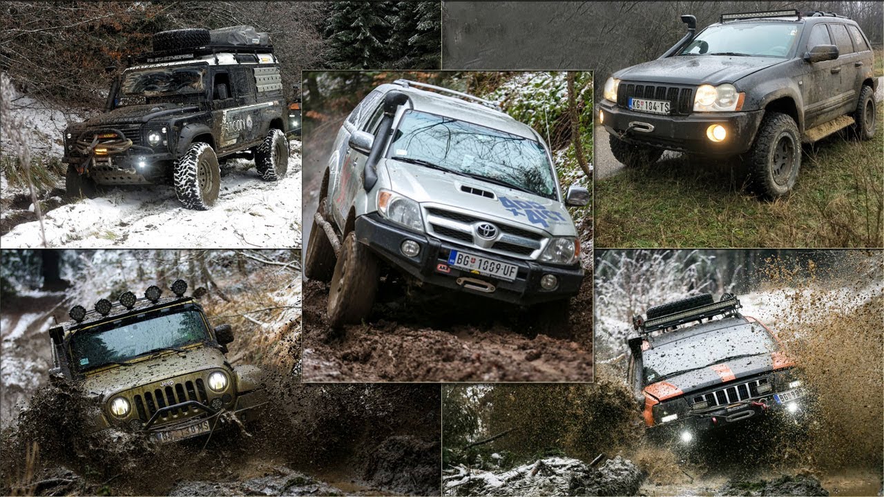 Jeep Grand Cherokee vs Jeep Wrangler vs Land Rover Defender vs Toyota Hilux