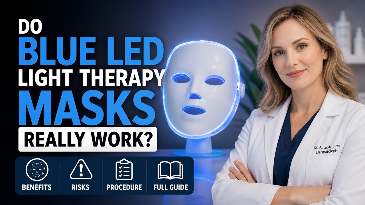 Do Blue LED Masks Really Work? Benefits, Risks, Procedure Full Guide#bluelighttherapy