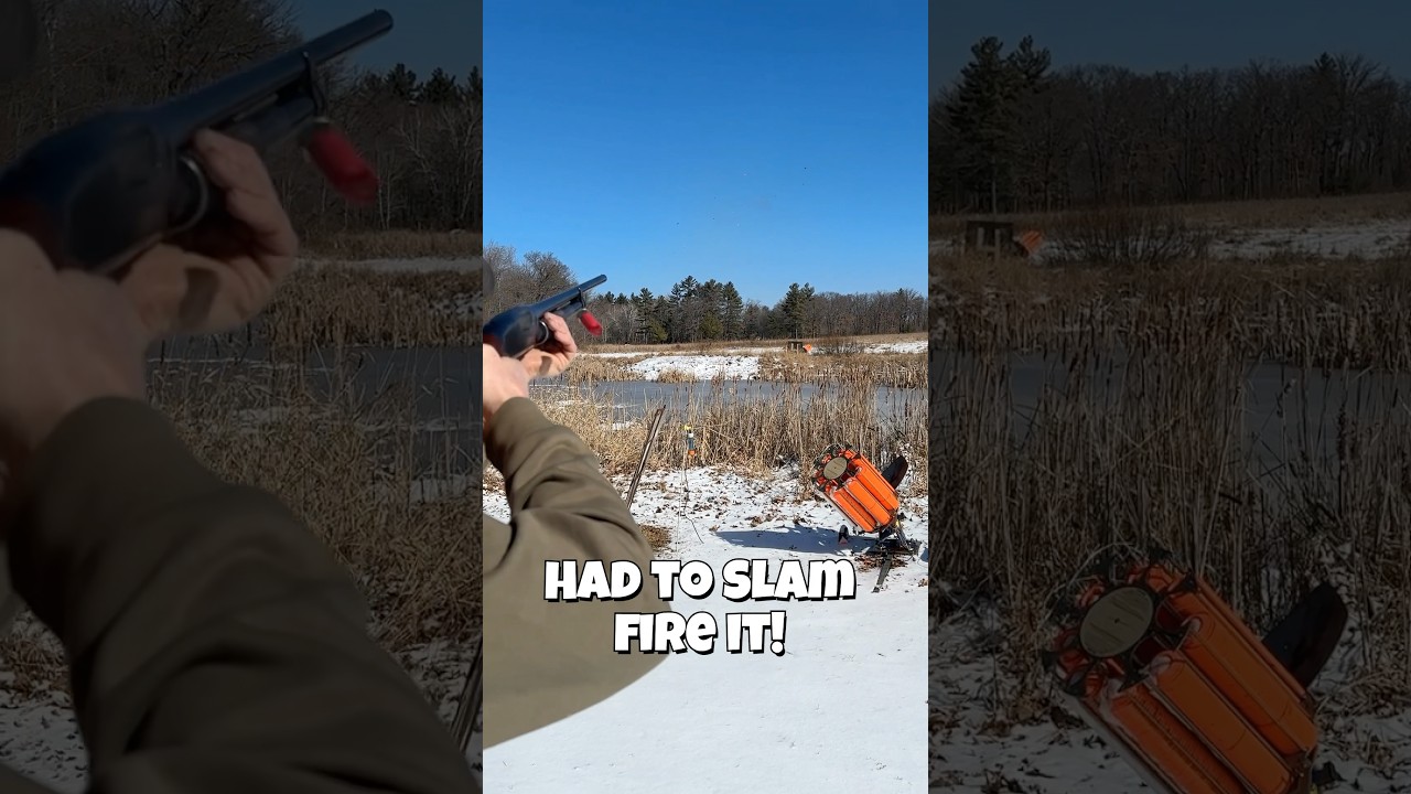 Winchester Model 12 16ga slam fire! #acmebullets #winchester #slam #fire