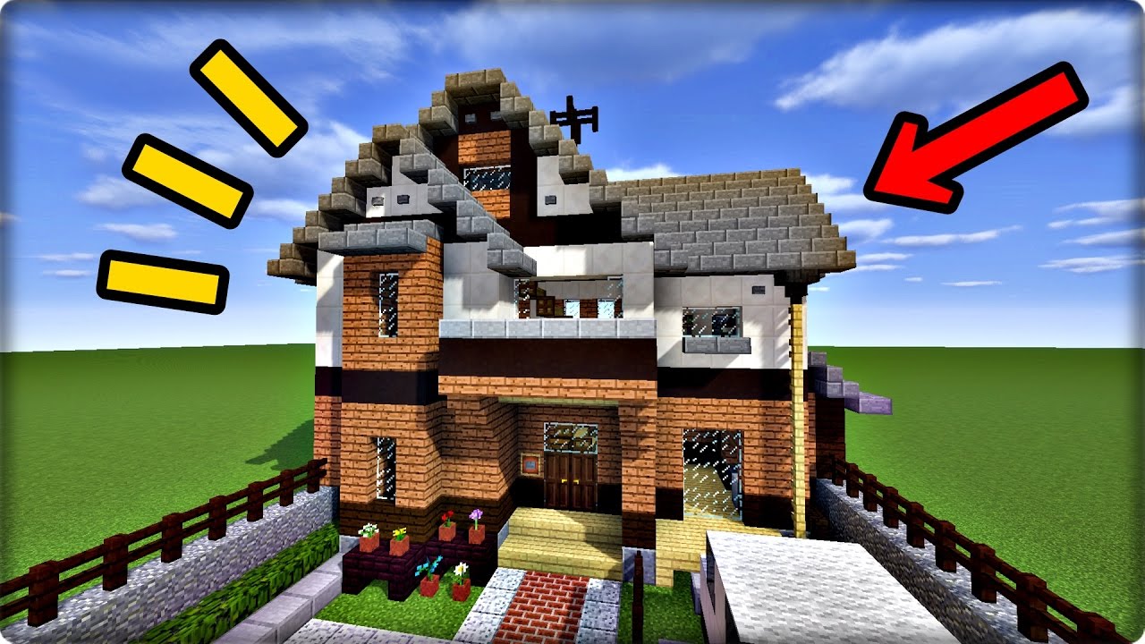 【マインクラフト】現代風の家を建築してみる【家の作り方】