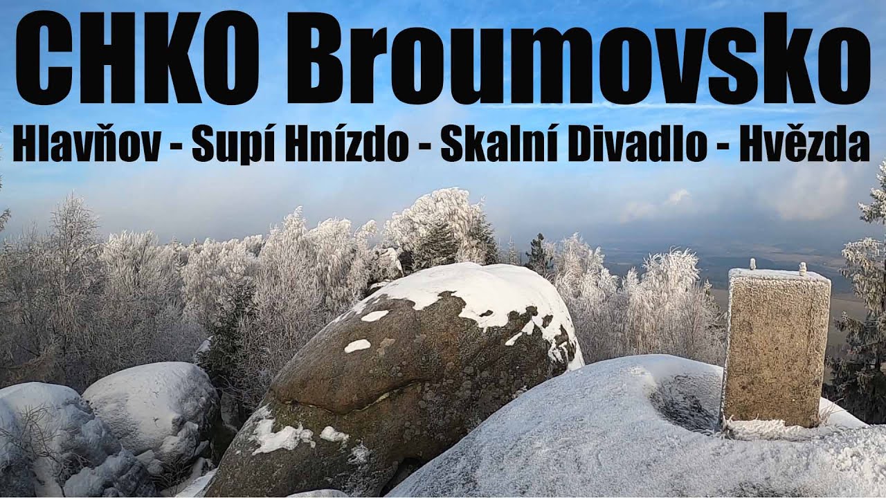 4K -Tip na v&yacute;let CHKO Broumovsko: Hlavňov - Sup&iacute; Hn&iacute;zdo - Skaln&iacute; Divadlo - Hvězda - Hlavňov