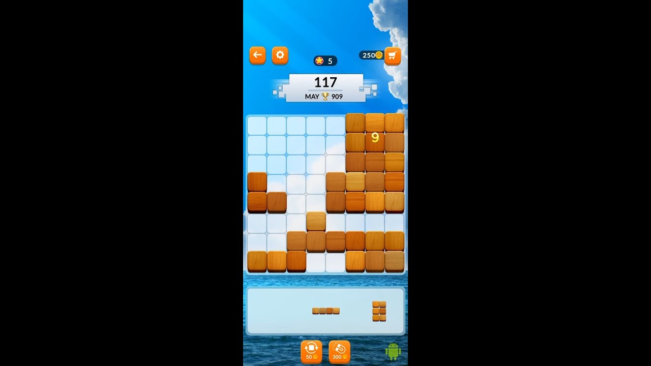 Blockscapes (-by PeopleFun) - free offline block puzzle game for Android and iOS - gameplay.