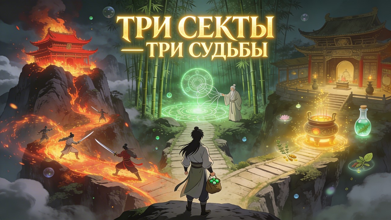 ТРИ СЕКТЫ И ТРИ СУДЬБЫ | Какой путь выберет Линь Фэн? | Глава 3