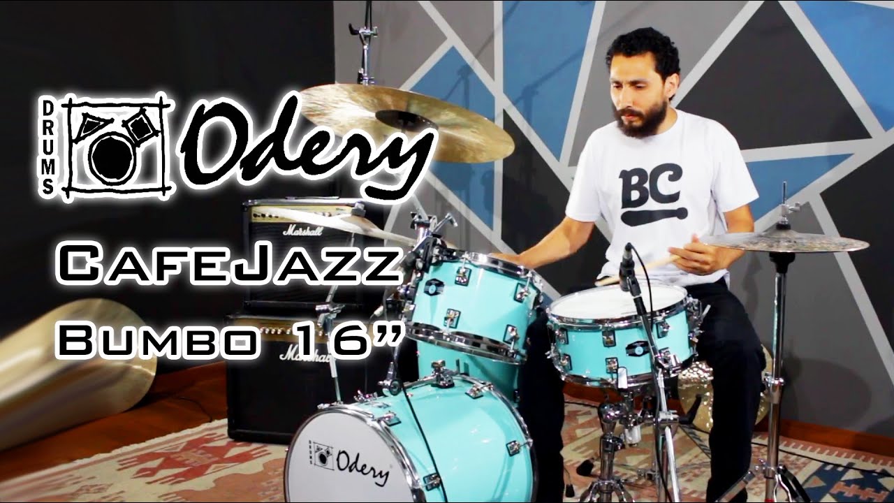 Bateria Odery CafeJazz ☕ com Bumbo 16